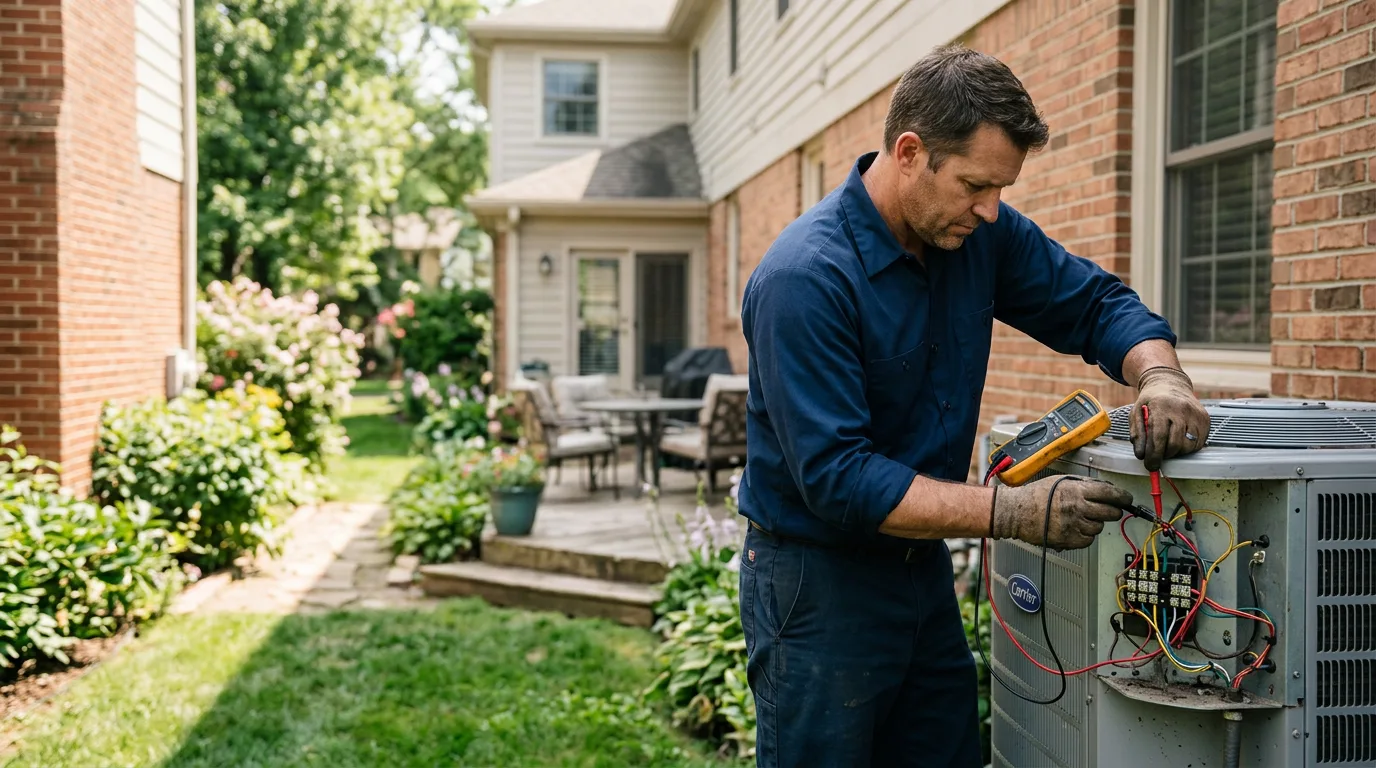 HVAC technician working near Inwood, NY